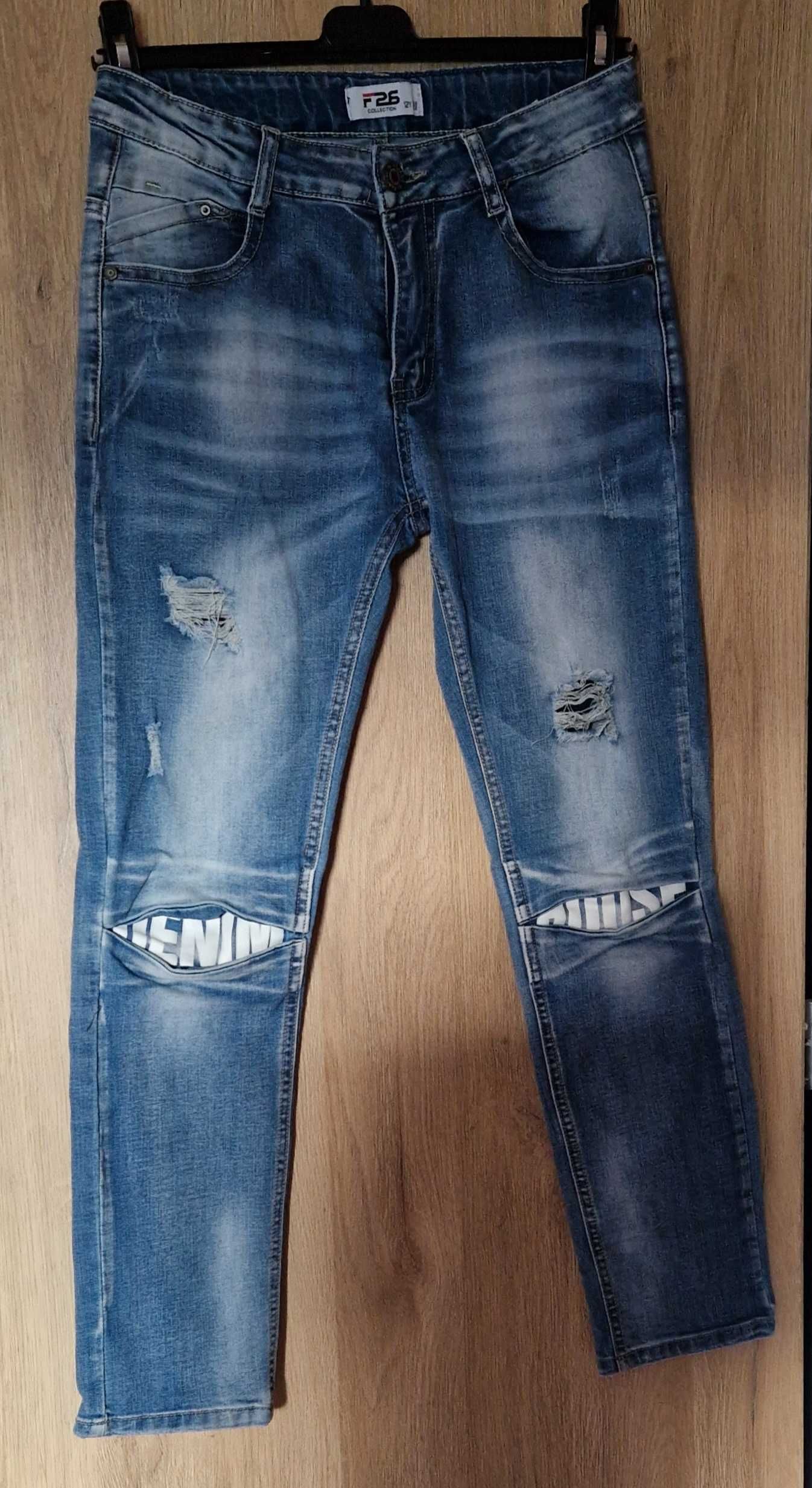 Spodnie jeansy chlopiece 146