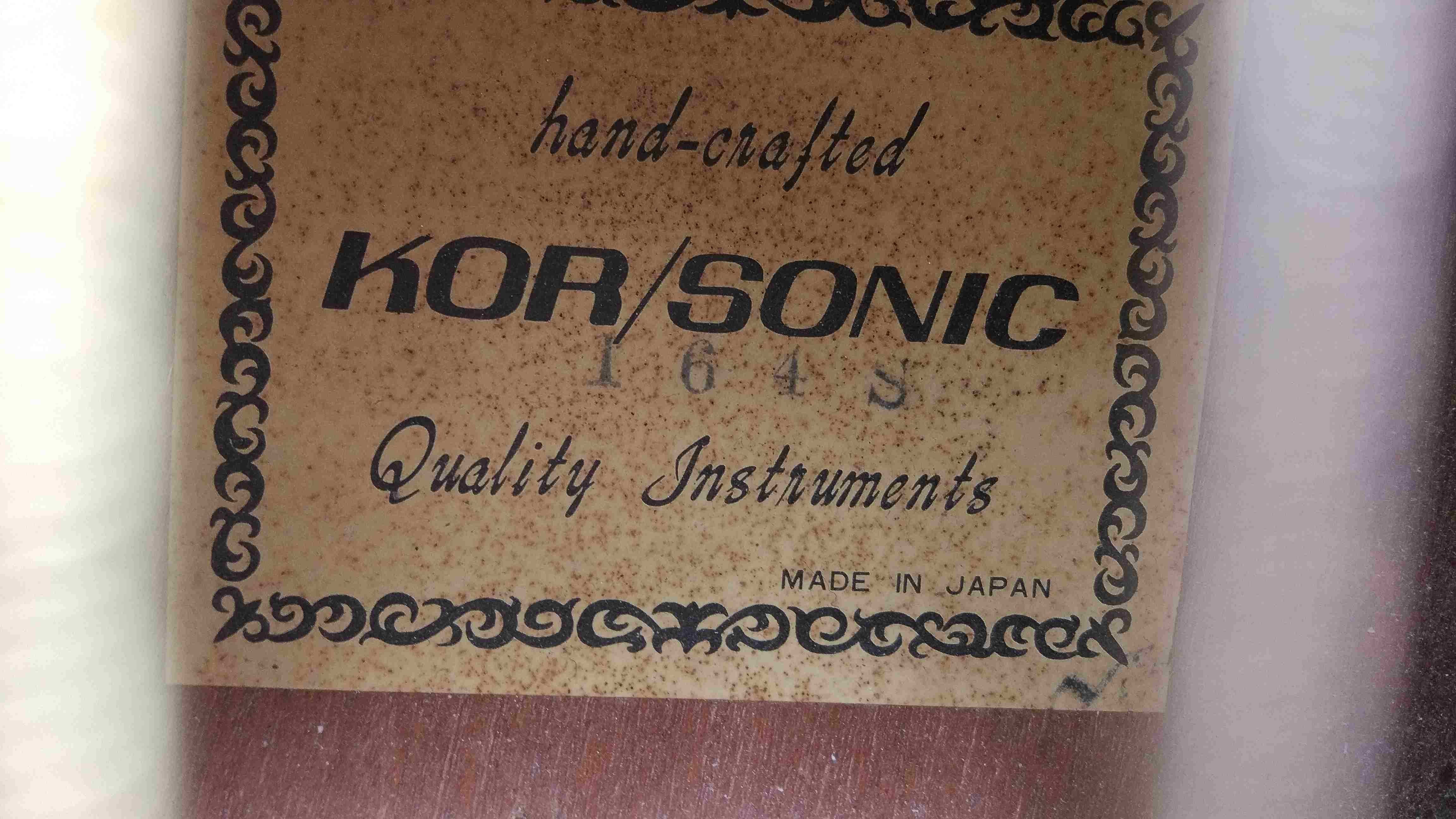 Gitara akustyczna Kor/Sonic- mane in Japan