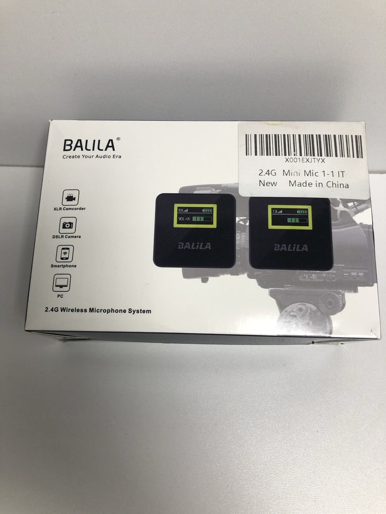 Бездротовий петличний міні мікрофон 2,4 ГГц BALILA