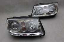 Lampy przednie przód VW BORA 98-05 SOCZEWKA H7 Xenon Look IGŁA