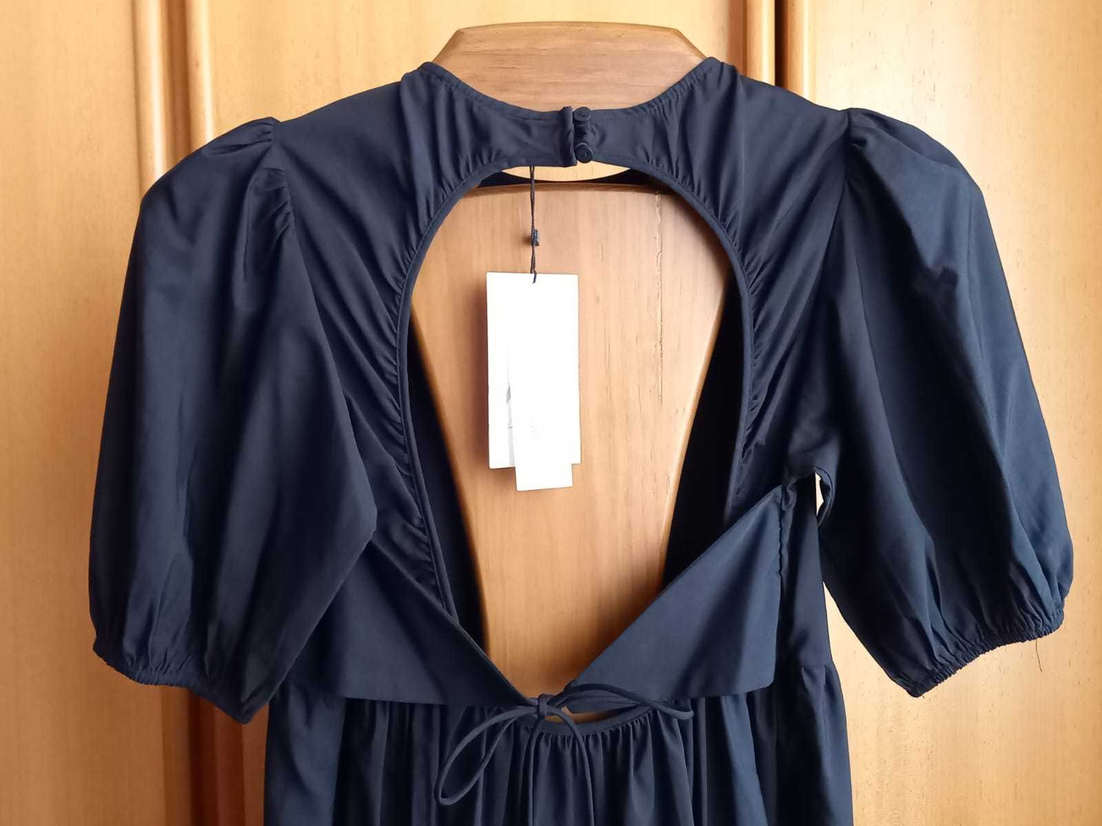 (NOVO C/ ETIQUETA, PORTES GRÁTIS) ZARA: Vestido Curto S/ Costas: Preto