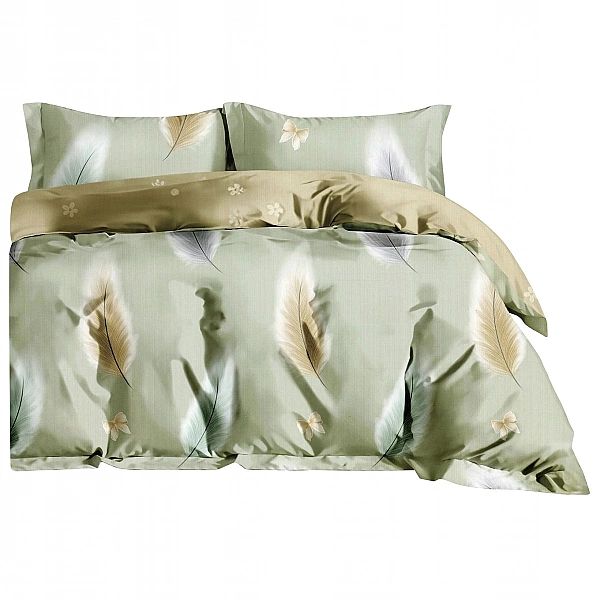 Pościel 160x200/3 części Satyna Bawełniana Aida Komplet 2x Poszewka