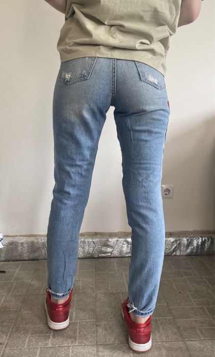 Літні джинси з високою посадкою