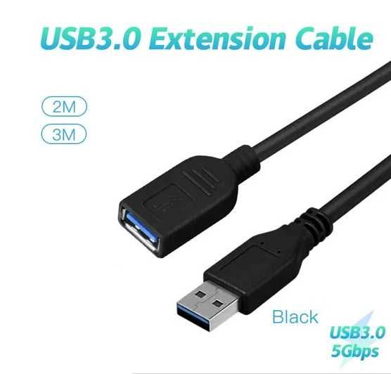 3 metrowy kabel przedłużający przedłużacz USB 3.0 męski żeński transmi