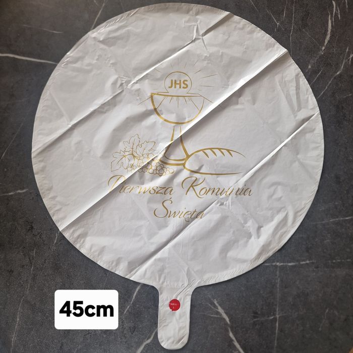 Balon Pierwsza Komunia Święta 45cm nowy hel/powietrze