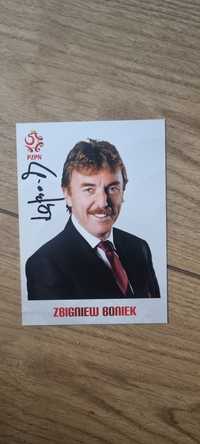 Zbigniew Boniek- oryginalny autograf