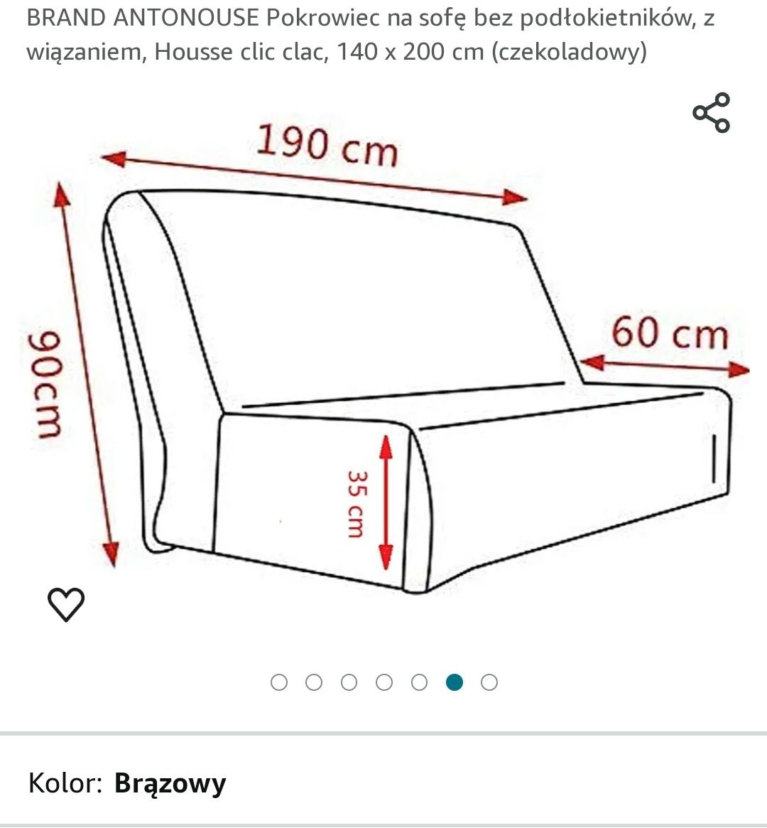 Pokrowiec na sofę 140X200