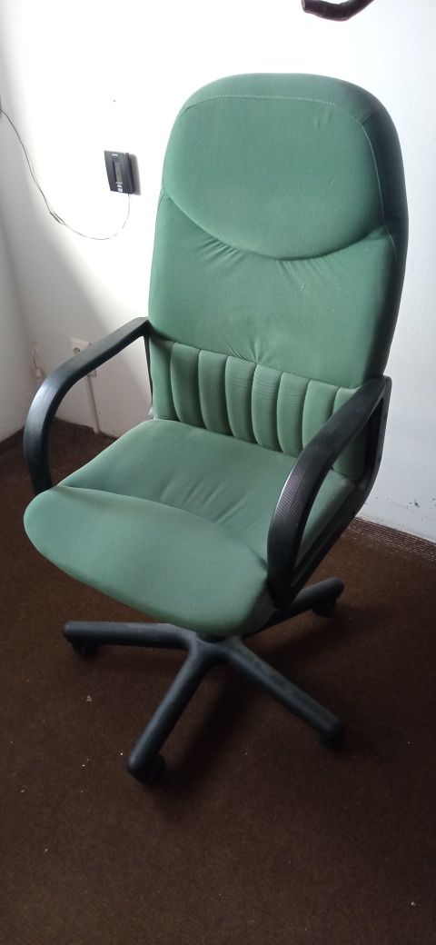 fotel biurowy WYGODNY zielony tani sprawny