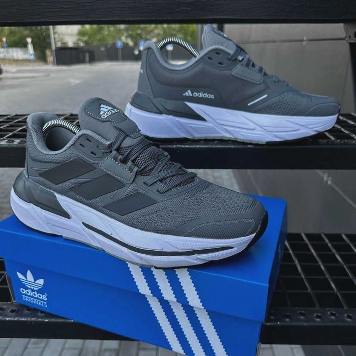 Кроссовки Адидас мужские Adidas сеточка серые