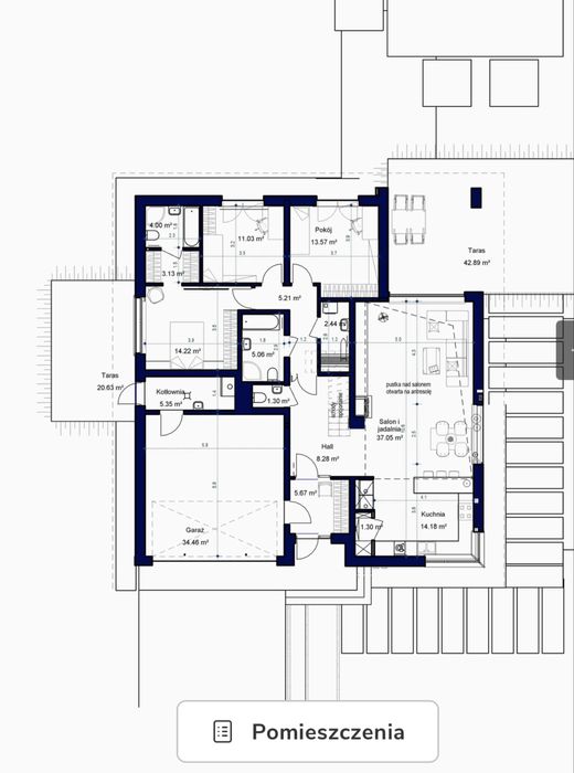 Dom parterowy - 167m2 - stan surowy