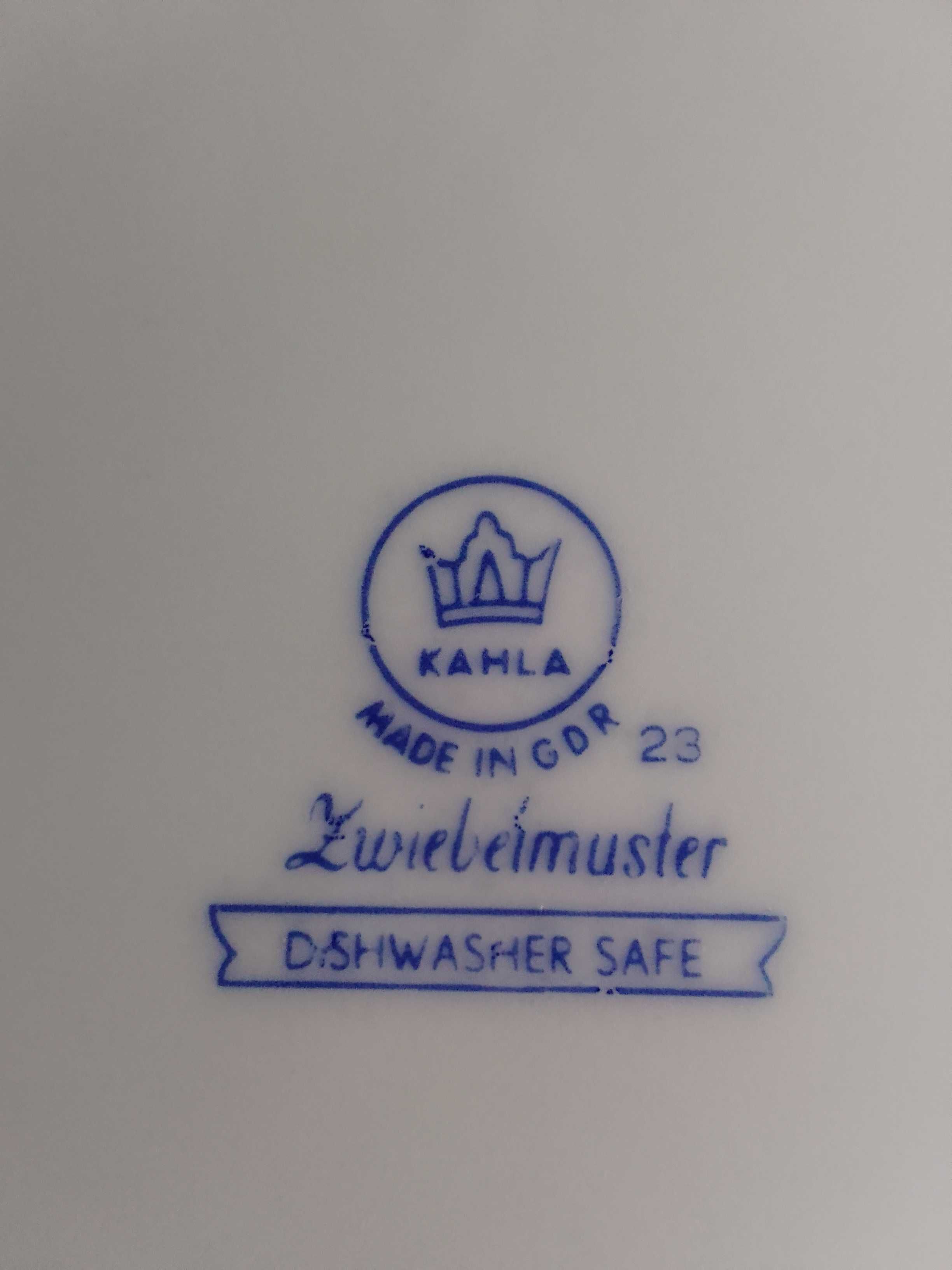 Тарілка вінтажна порцелянова велика. ZWIEBELMUSTER, KAHLA. GDR