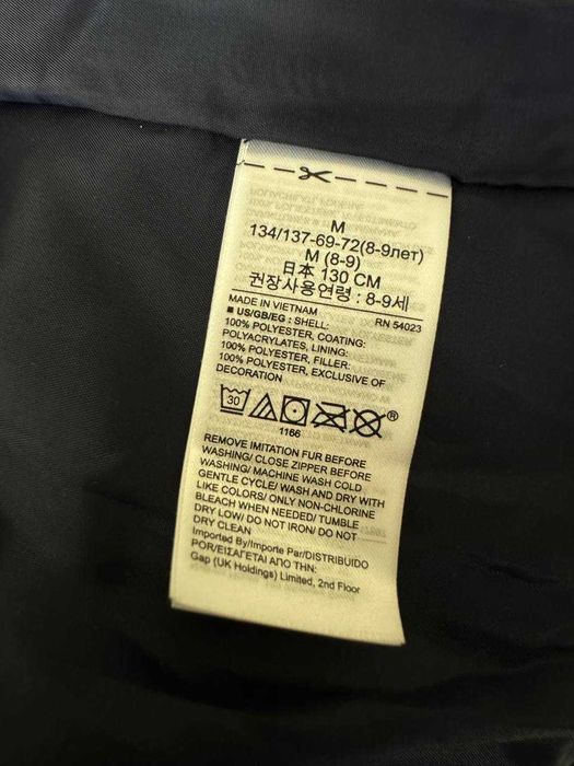 Куртка зимова синя GAP для дівчинки 8-9 років на зріст до 134 см