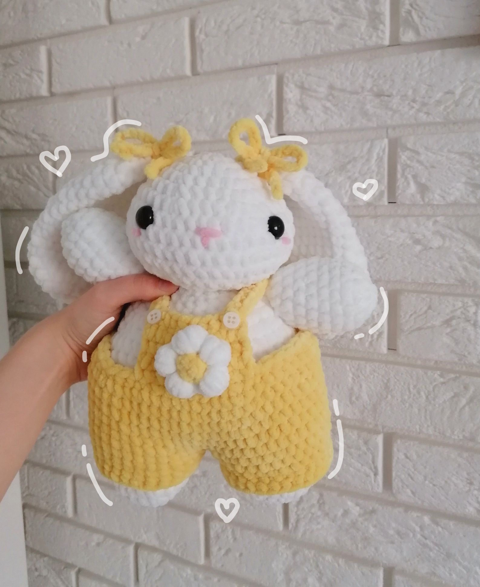 Królik na szydełku amigurumi