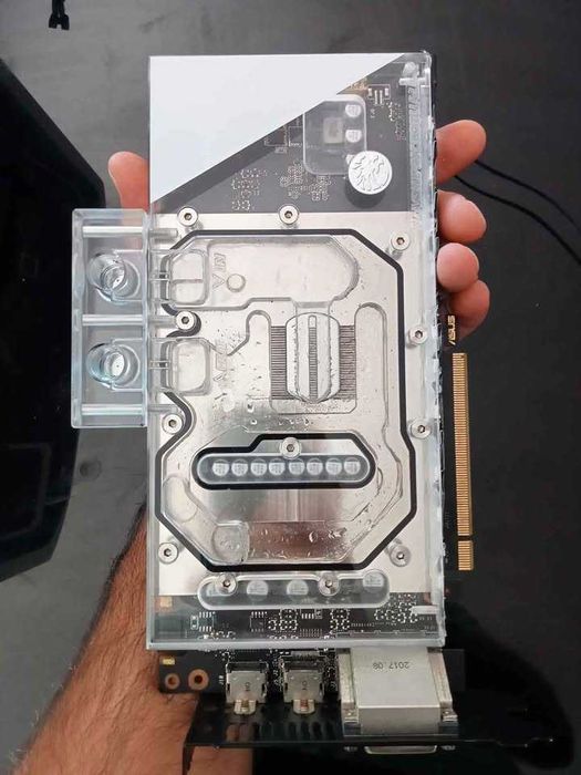 Waterblock/Bloco agua gpu bykski asus gtx 1070 dual oc 8g