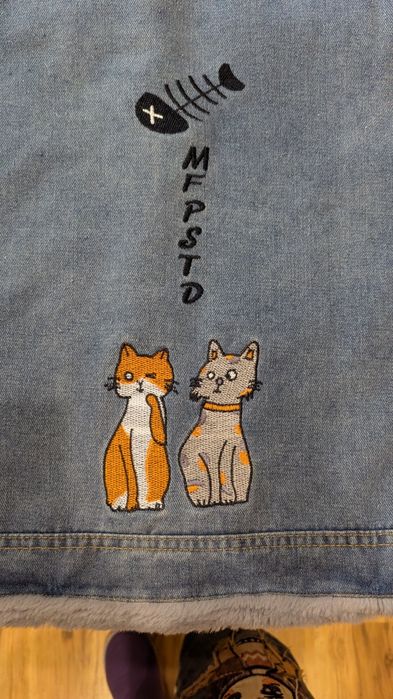 Женская джинсовая куртка QDNIXILA синяя свободного кроя