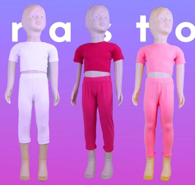 Костюм для дівчинки Faro Giardino – Топ + Велосипедки танці бавовна