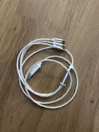 Светящийся кабель для зарядки универсальный Айфон, Micro USB Type C