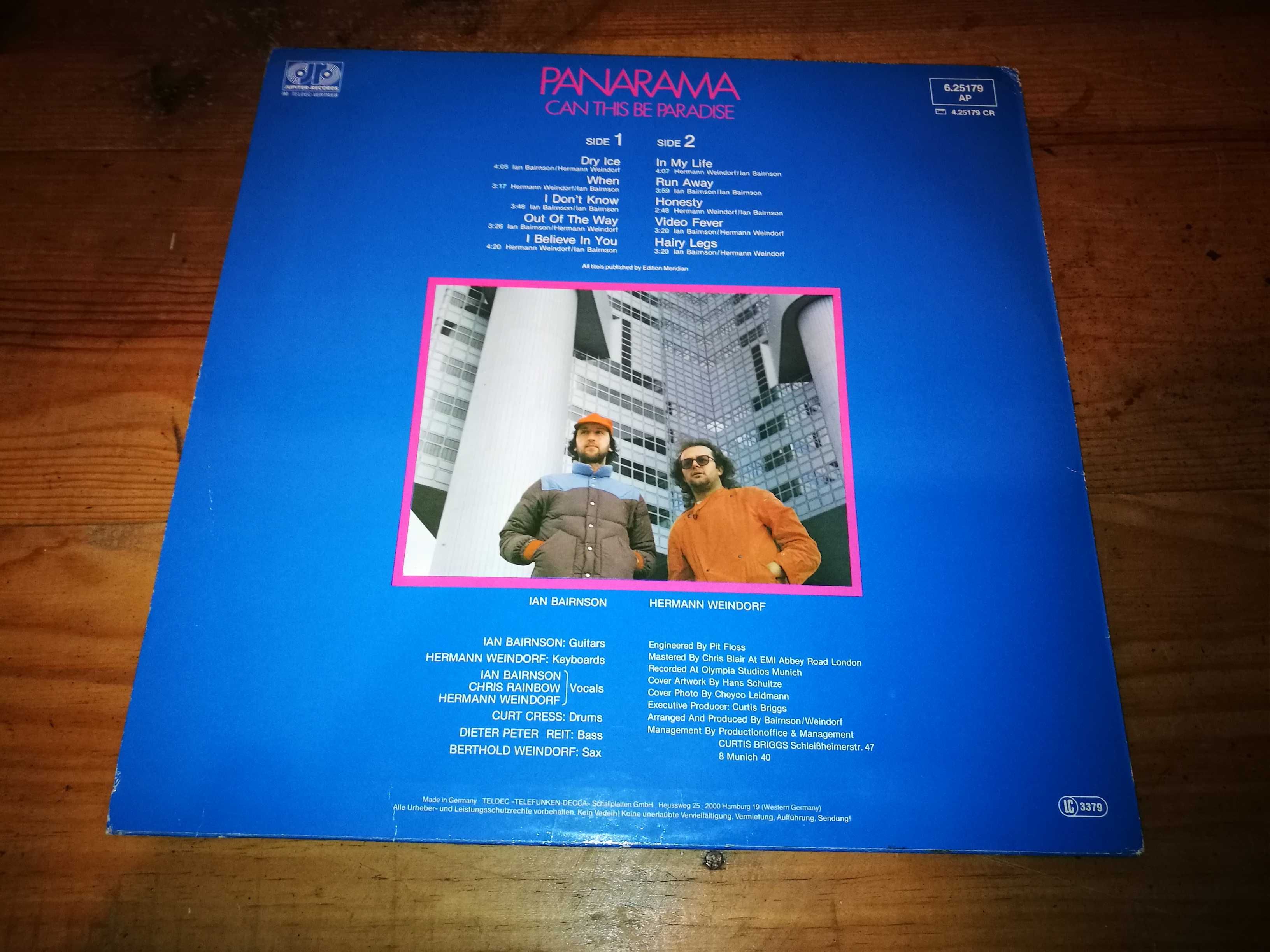 PANARAMA - Can This Be Paradise LP