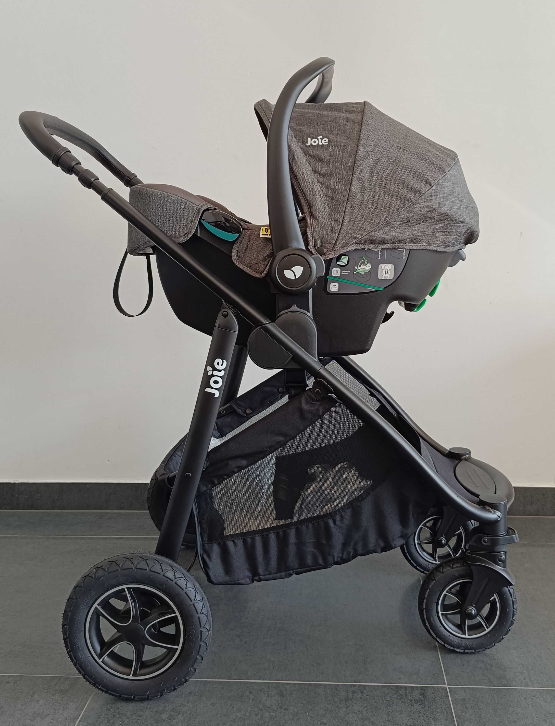Joie Versatrax zestaw 3w1 Pavement/Shell Grey