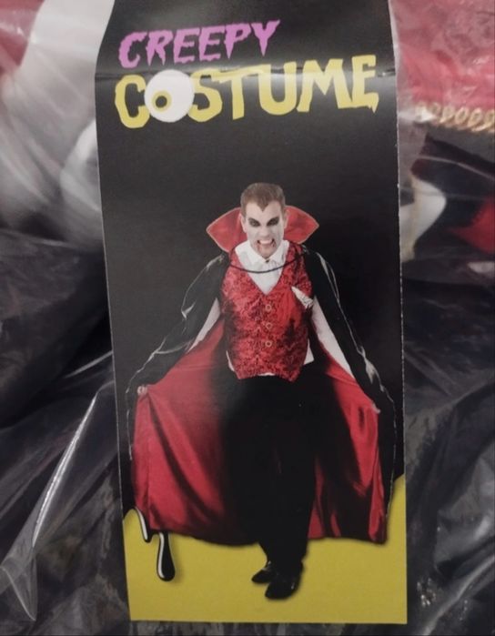 Kostium strój męski rozmiar S  Drakula halloween Karnawal