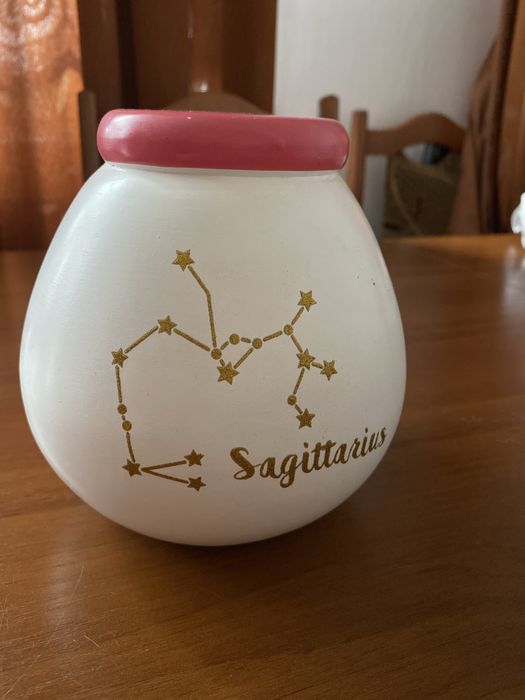 Nowa duża ceramiczna skarbonka do rozbicia dla znak zodiaku strzelec