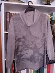 Tanio bluzka z golfem w popielu 42/XL