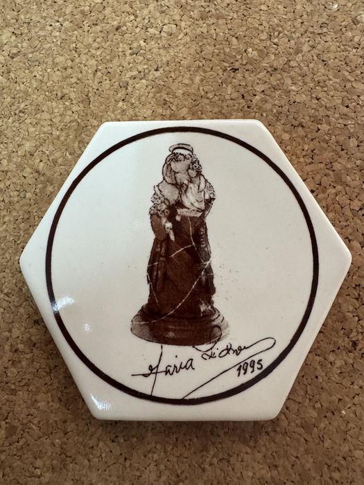 Azulejo ceramica geometria hexagnonal ( Maria do Sidonio) 1995