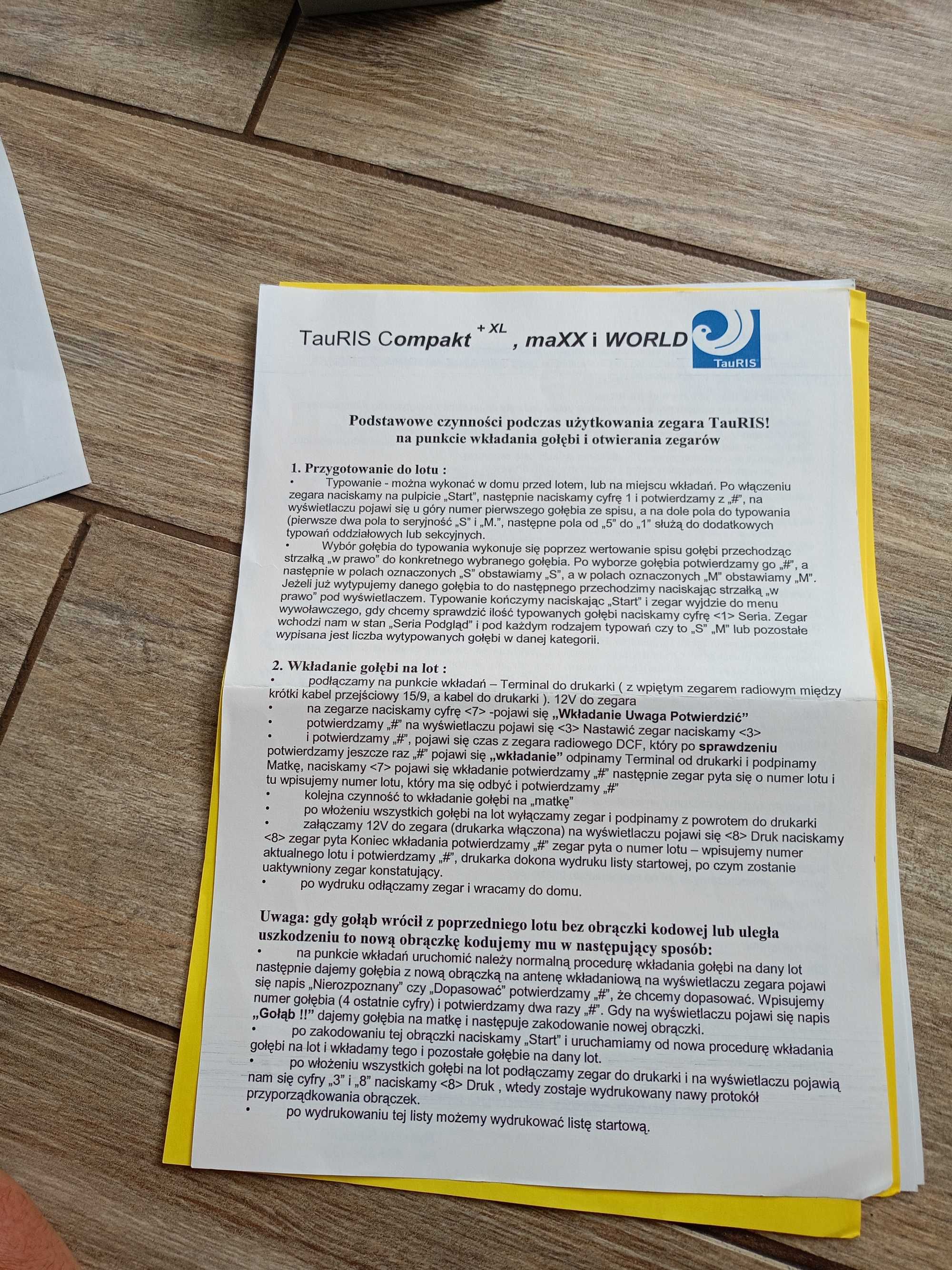 Zegar Tauris Nowy Tipesy