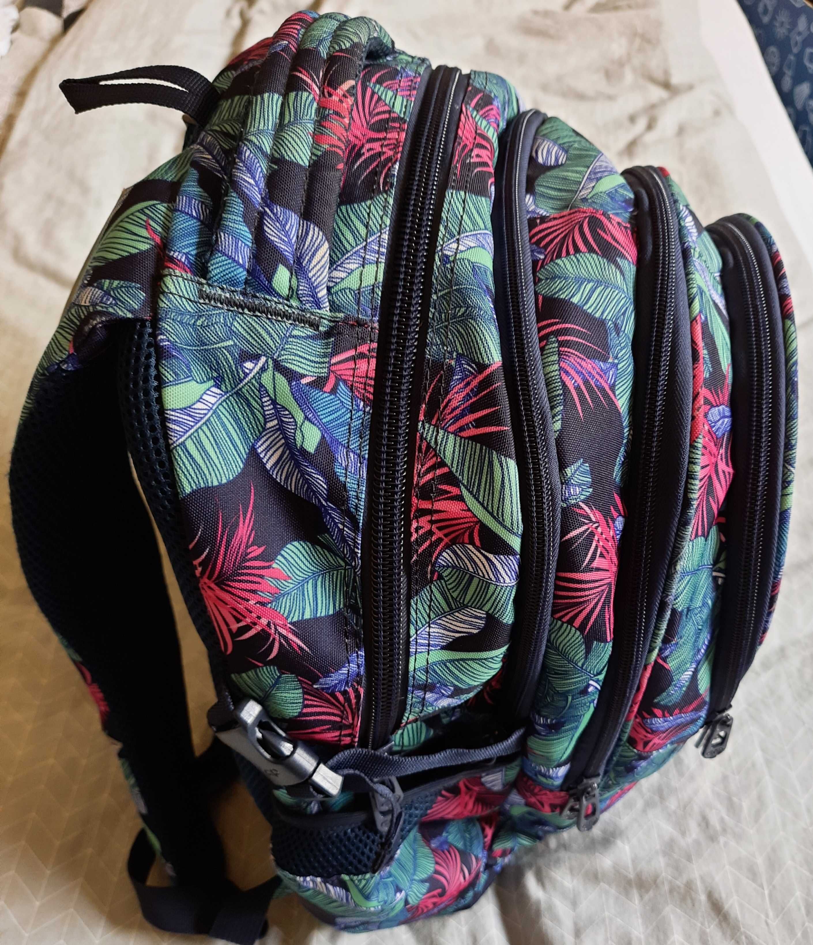 Plecak młodzieżowy szkolny CoolPack Faktor Turquoise Jungle