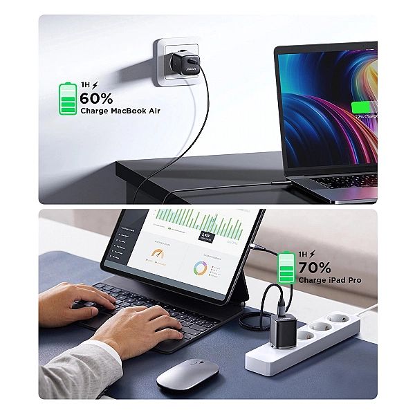 Ładowarka sieciowa Joyroom JR-TCF07EU Speed Series 30W USB-C PD/QC/AFC