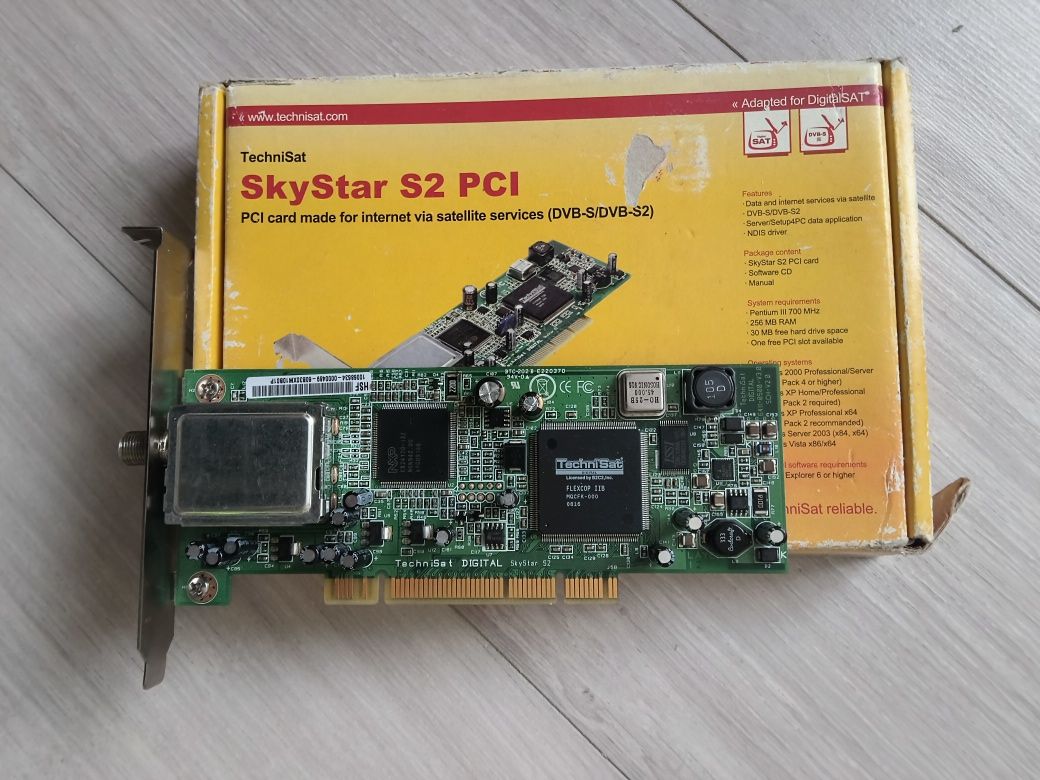 Компютерний супутниковий тюнер Technisat skystar HD2 PCIe S2 PCI