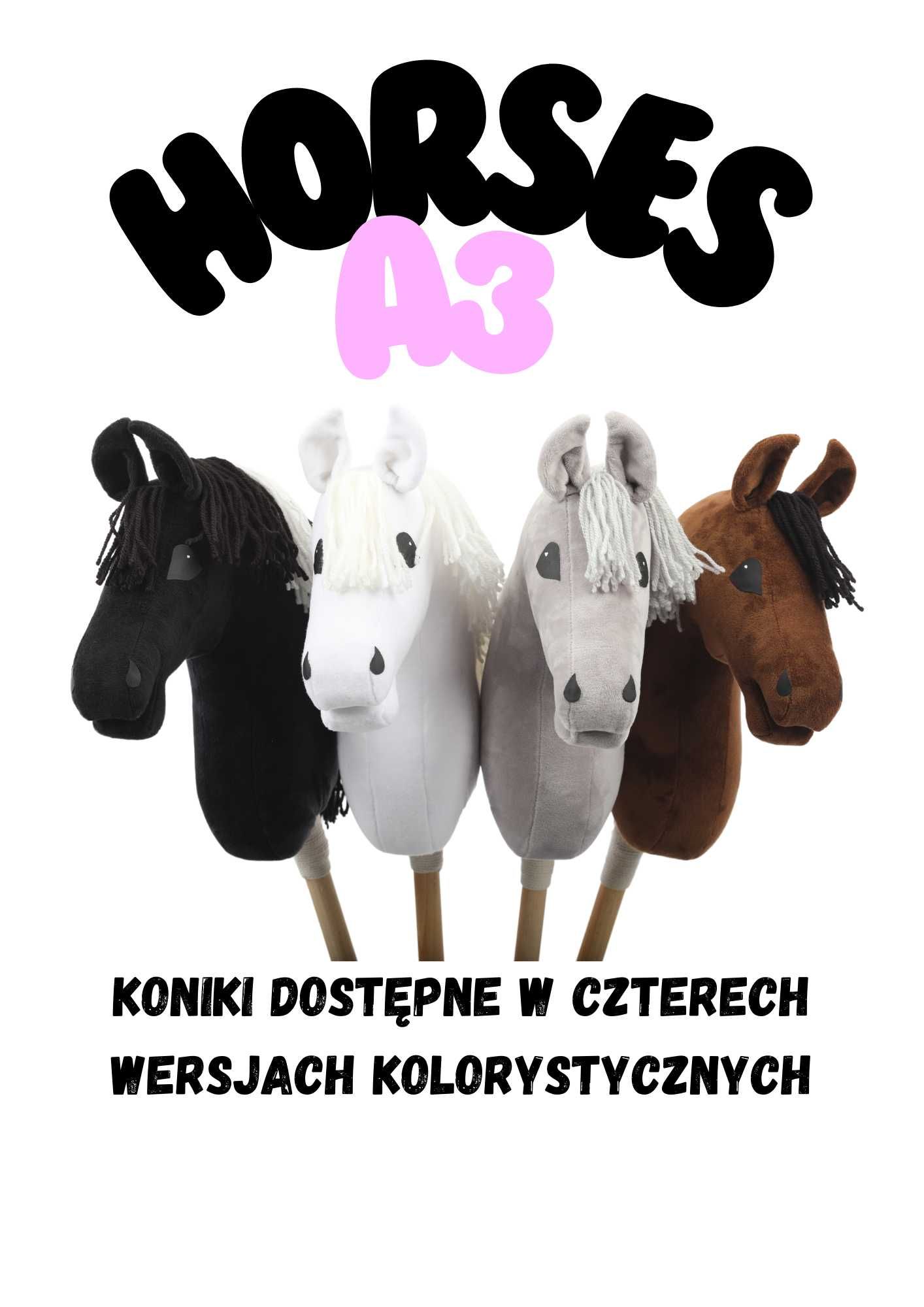 Hobby horse szary konik A3 - Melody