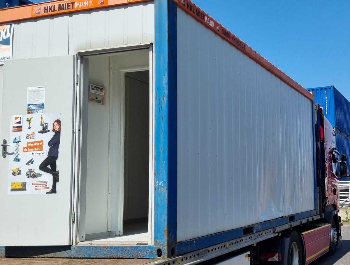 Kontener socjalny magazynowy biurowy 6x2,5m duża ilość tanio transport