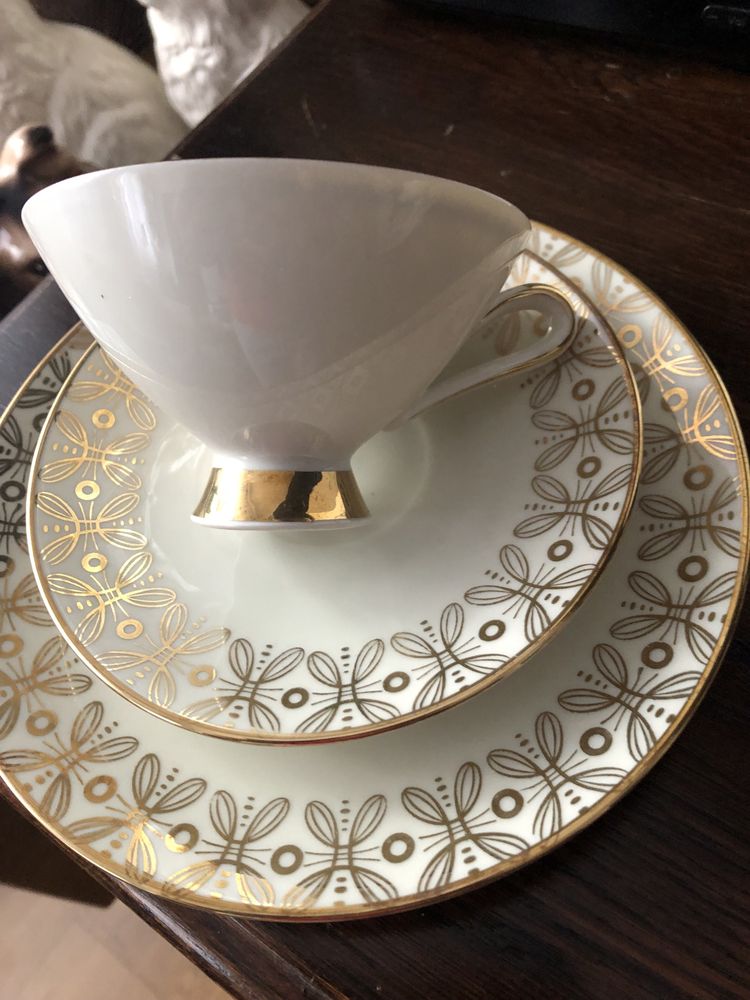 Stara porcelana trio filiżanka Winterling Bawaria