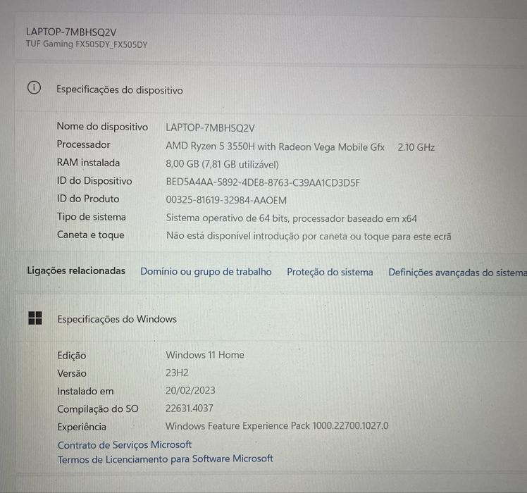 Asus TUF Gaming FX505DY_FX505DY