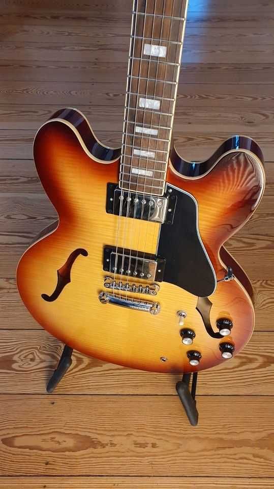 Gitara elektryczna Epiphone ES335 Inspired by Gibson Figured Tea Burst