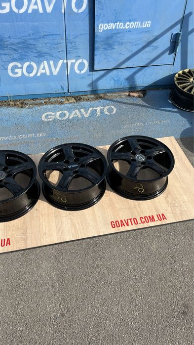 Goauto диски Honda 5/114,3 r16 et55 6,5j dia64,1 як нові чорний глянец