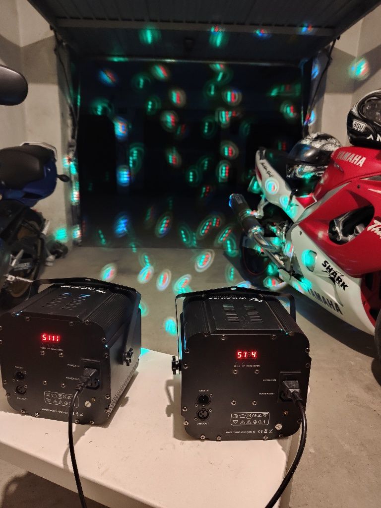 Światła LED six hole flash reflektory 2szt