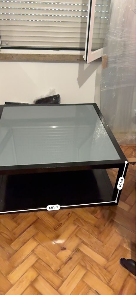 Mesa De Centro Sala De Estar Vidro / 300€ em loja / Como Nova