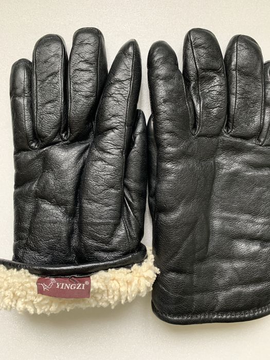 Рукавички шкіряні на овчині Yingzi. Розмір 12.