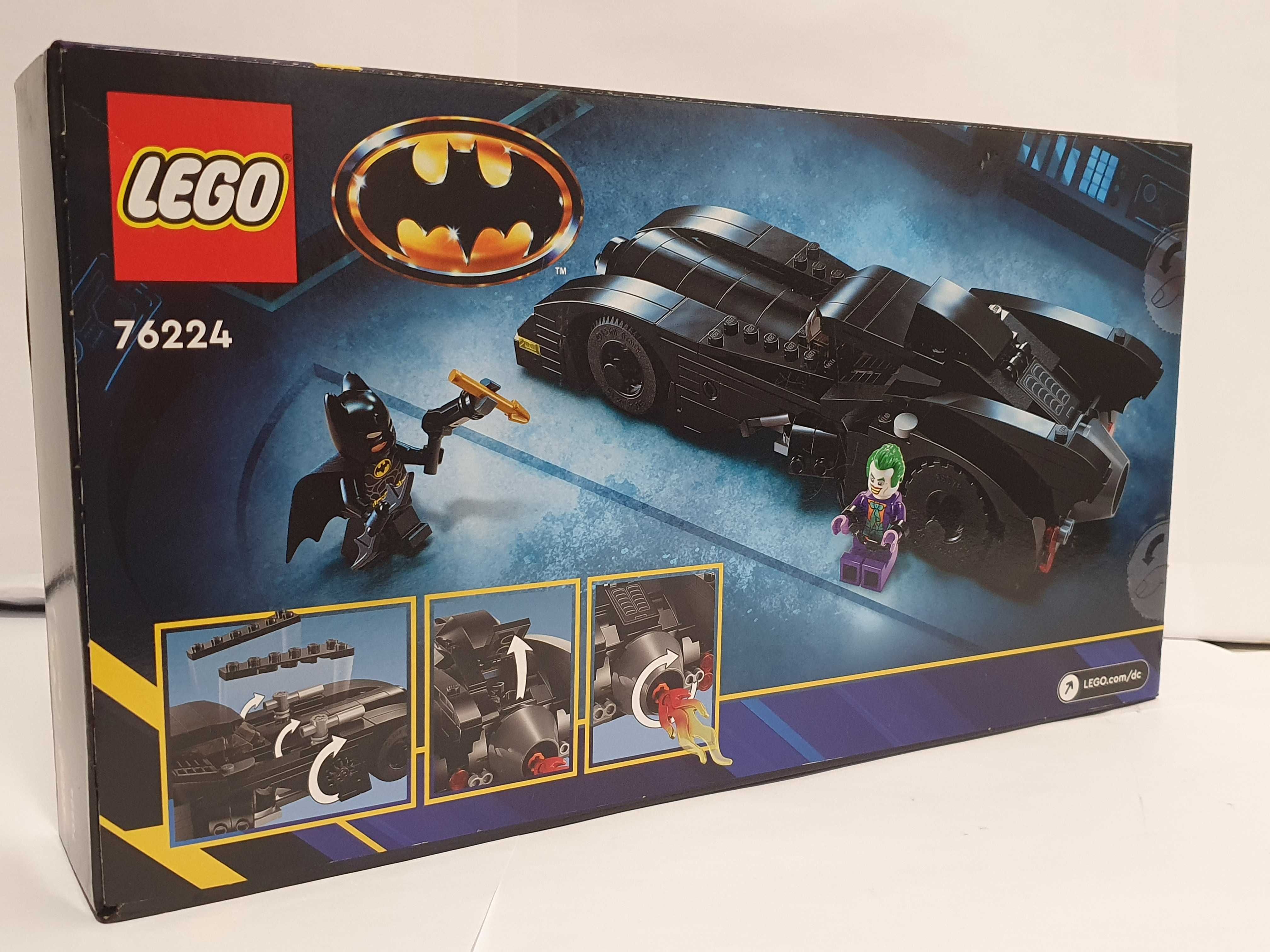 Zestaw LEGO 76224 Batmobil samochod+ Batman +Joker Nowy 438el