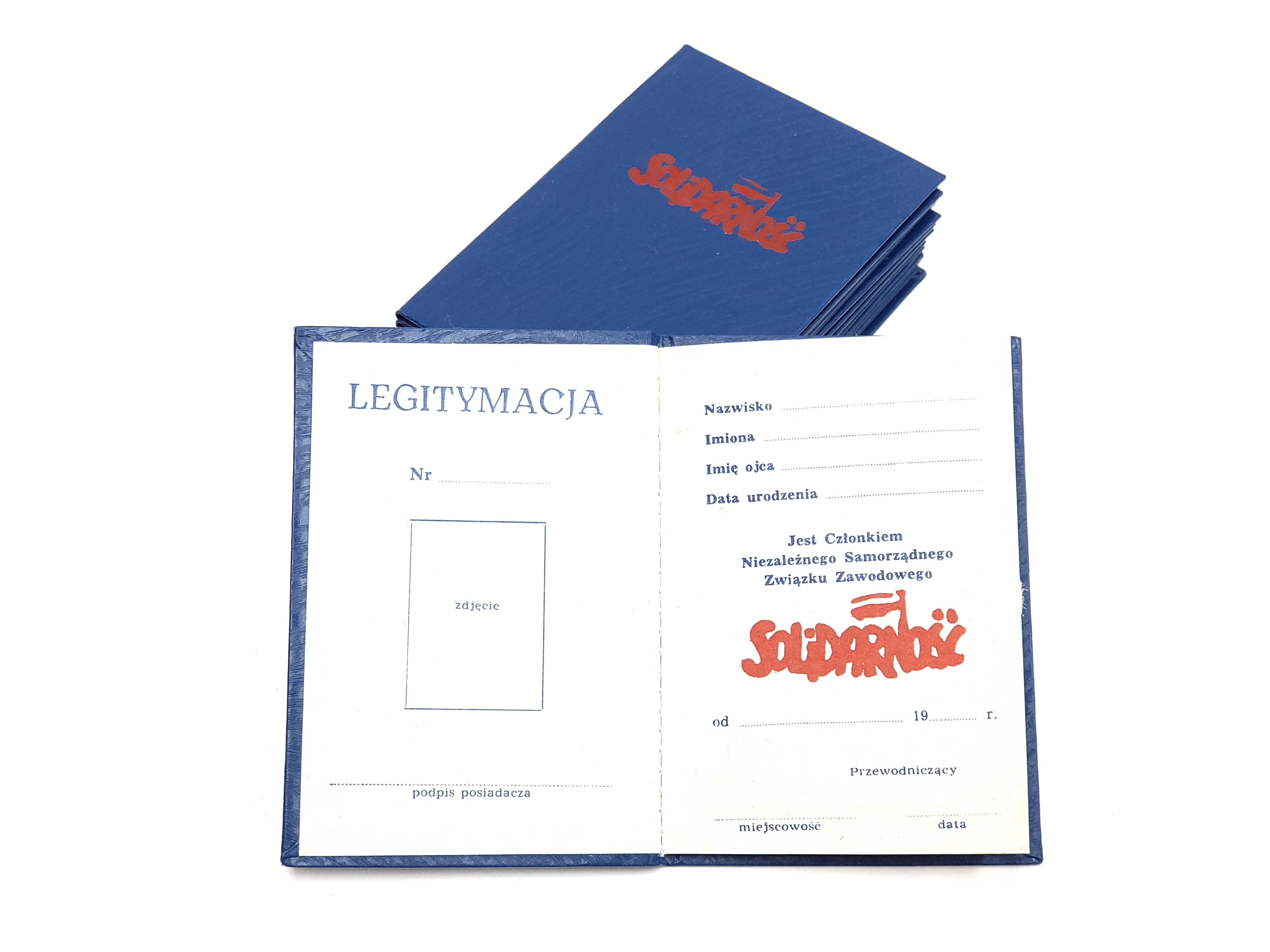 NOWA Legitymacja NSZZ Solidarność książeczka kolekcjonerska PRL