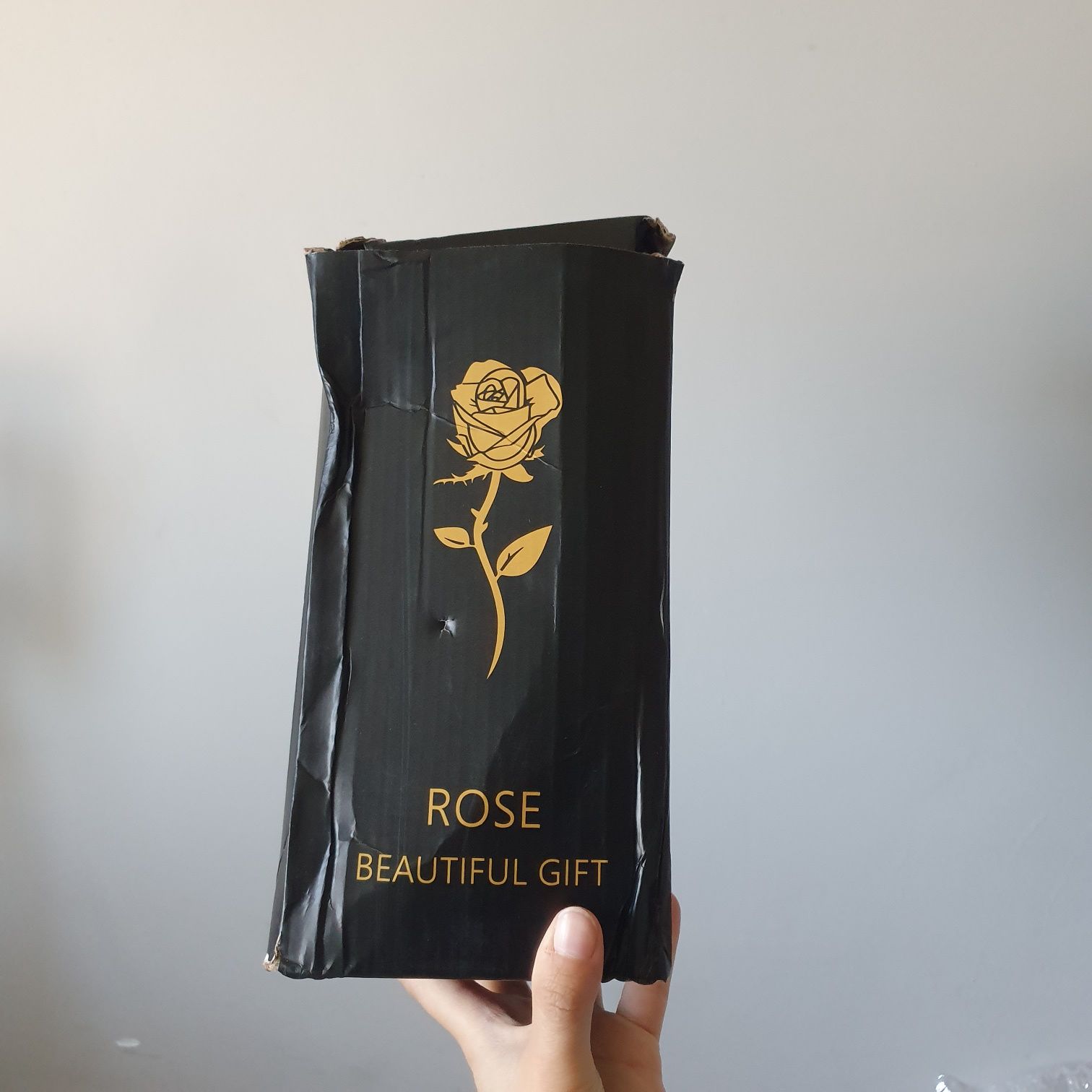 Duża róża w kopułce ze swiatłem LED