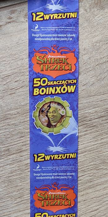 Etykieta shrek boinx tazo kapsle z chipsów cheetos unikat!