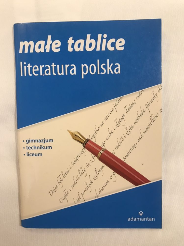 Małe tablice literaturae polska dla gimnazjum, technikum i liceum