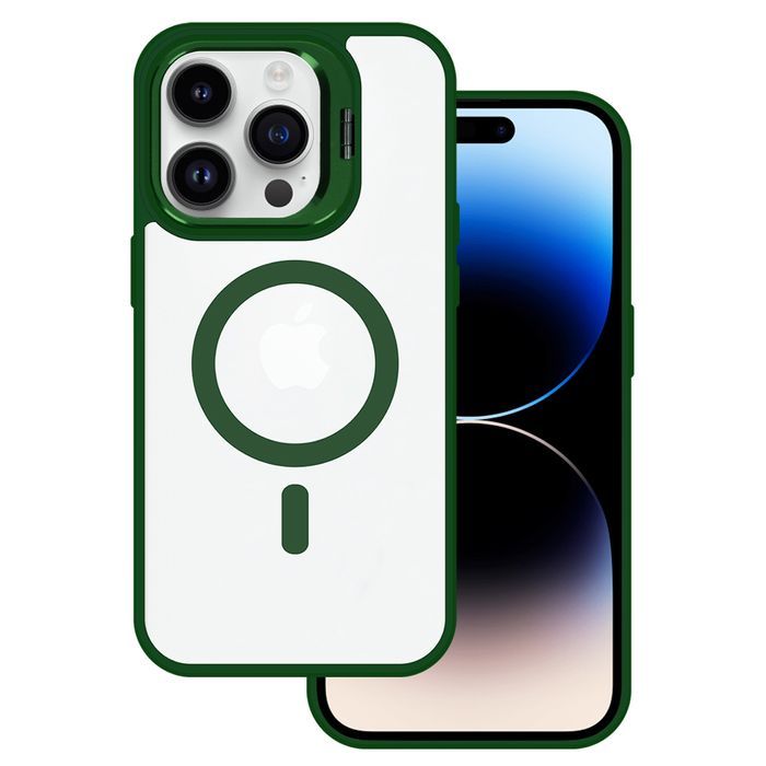 Tel Protect Kickstand Magsafe Case Do Iphone 15 Pro Max Zielony