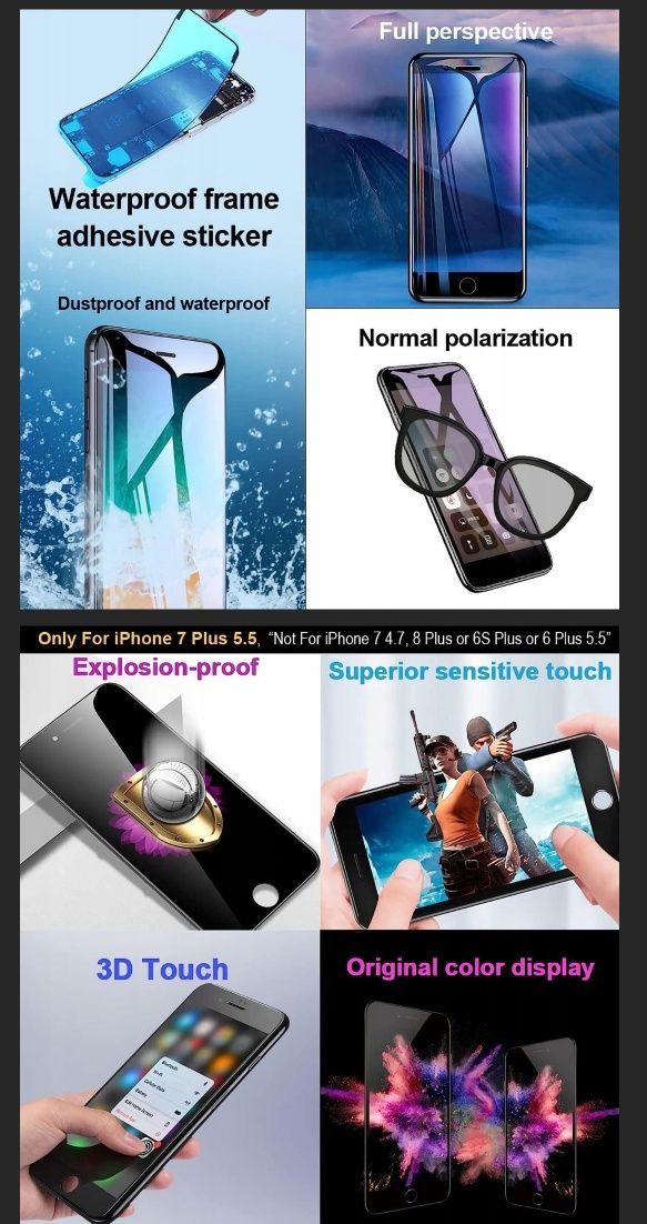 Wyświetlacz do iPhone'a 7 Plus LCD - biały