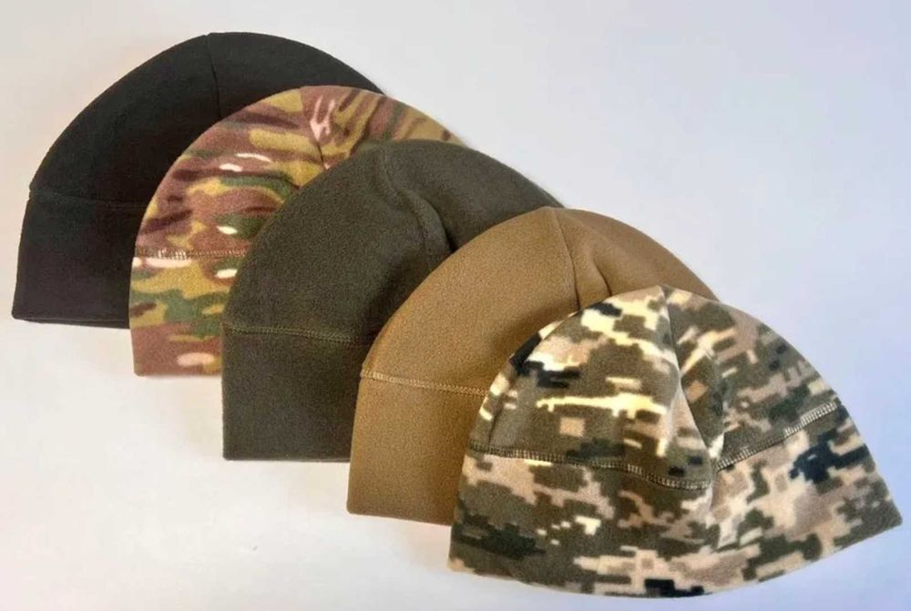 Армійська зимова флісова шапка тепла військова шапка тактична на флісі