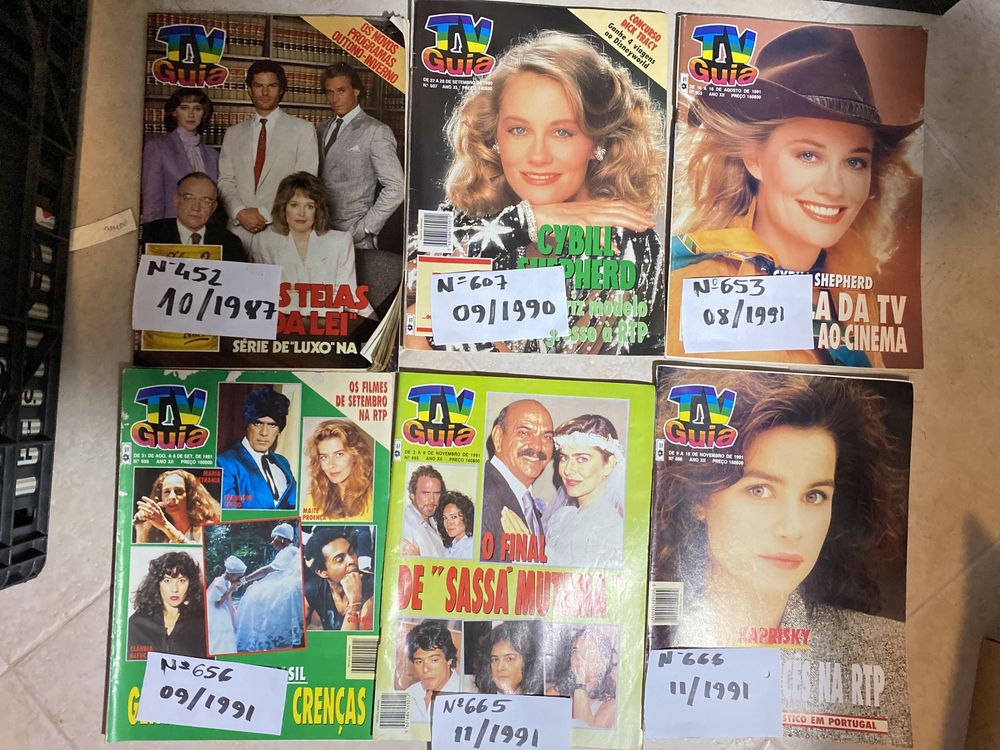 Revistas tv Guia anos 80 e 90