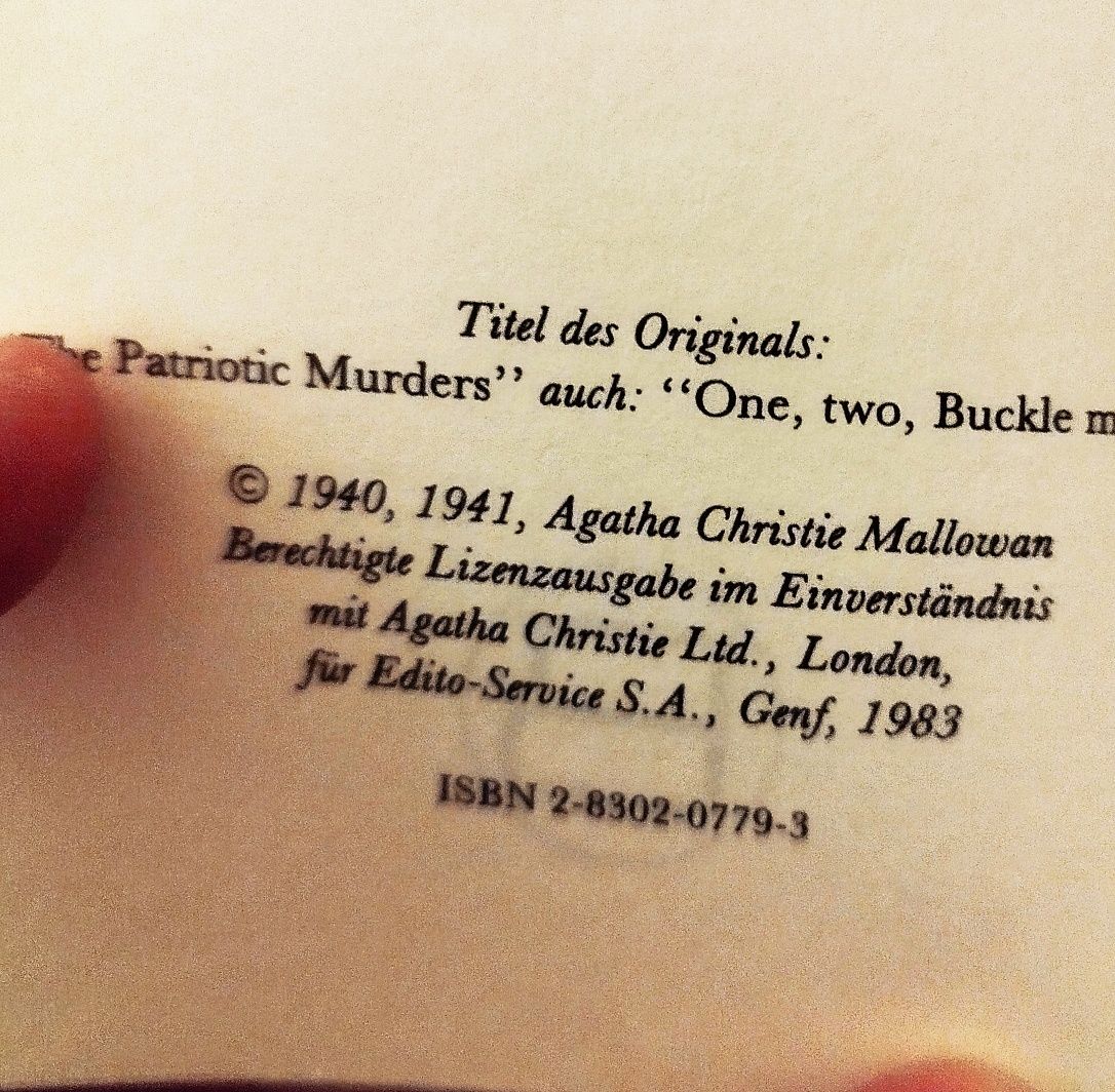 Coleção 13 livros Agatha Christie -em Alemão